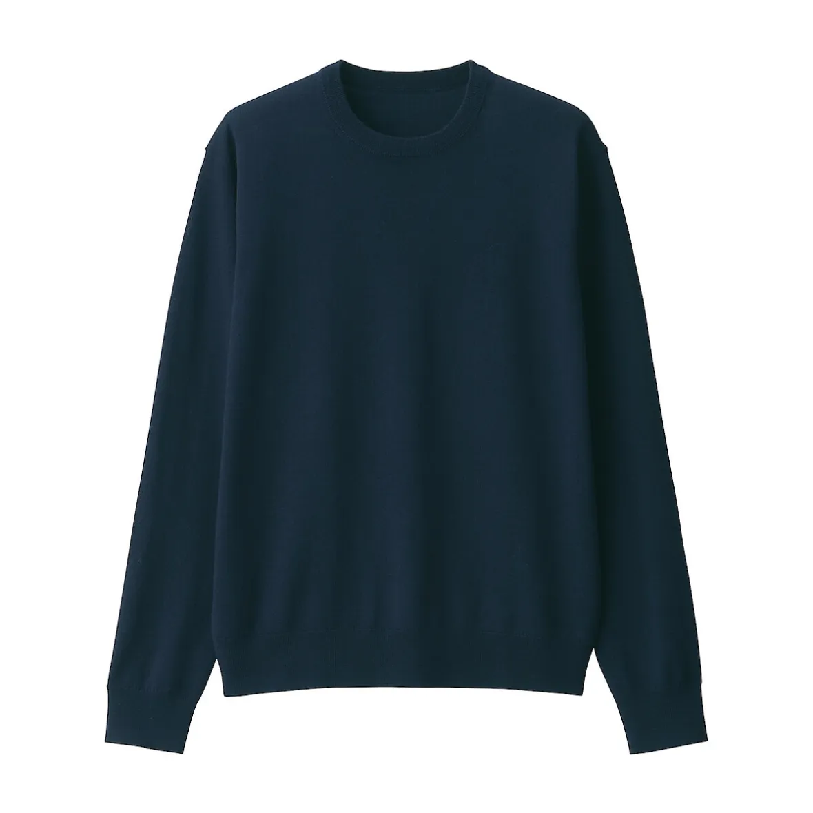 Clearance Muji Pull à col rond en laine tricot fin pour homme
