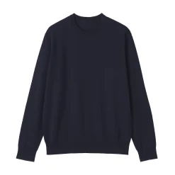 Clearance Muji Pull à col rond en laine tricot fin pour homme