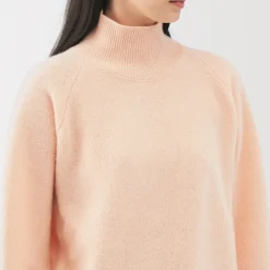 Clearance Muji Pull à col roulé en yak et laine pour femme