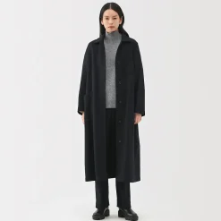 Clearance Muji Pull à col roulé en yak et laine pour femme