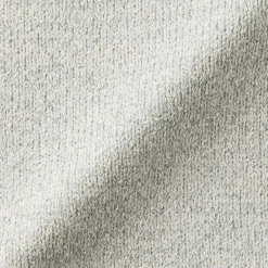 Clearance Muji Pull à manches mi-longues bouclé en mélange de coton pour femme