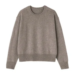Discount Muji Pull col rond en tricot de laine moyen femme