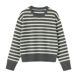 Discount Muji Pull col rond en tricot de laine moyen femme