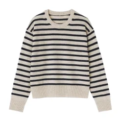 Discount Muji Pull col rond en tricot de laine moyen femme