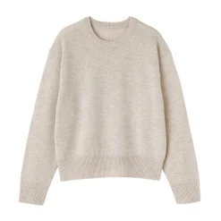 Discount Muji Pull col rond en tricot de laine moyen femme