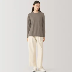 Hot Muji Pull en cachemire non teint femme