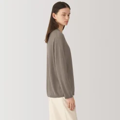 Hot Muji Pull en cachemire non teint femme