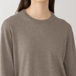 Hot Muji Pull en cachemire non teint femme