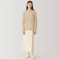 Hot Muji Pull en cachemire non teint femme