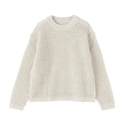 Best Muji Pull en coton biologique à grosses mailles et torsadé pour homme