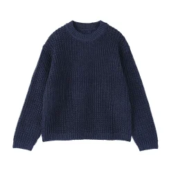 Best Muji Pull en coton biologique à grosses mailles et torsadé pour homme