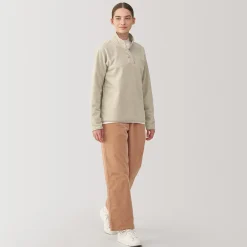 New Muji Pull en polaire de polyester recyclable femme