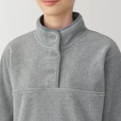 New Muji Pull en polaire de polyester recyclable femme