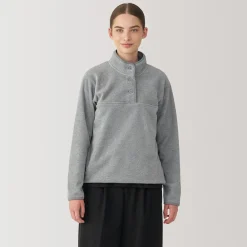 New Muji Pull en polaire de polyester recyclable femme