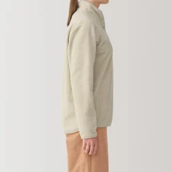 New Muji Pull en polaire de polyester recyclable femme
