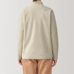 New Muji Pull en polaire de polyester recyclable femme