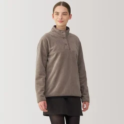 New Muji Pull en polaire de polyester recyclable femme