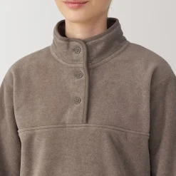 New Muji Pull en polaire de polyester recyclable femme