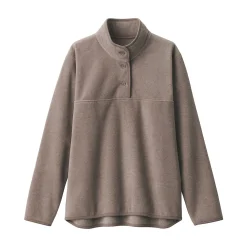 New Muji Pull en polaire de polyester recyclable femme