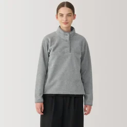 New Muji Pull en polaire de polyester recyclable femme