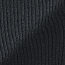 Sale Muji Pull polo côtelé en mélange de coton pour homme