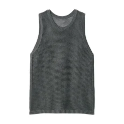 Outlet Muji Pull sans manche en tricot de washi et coton pour femme