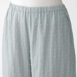 Sale Muji Pyjama en double gaze à pois dobby pour femme