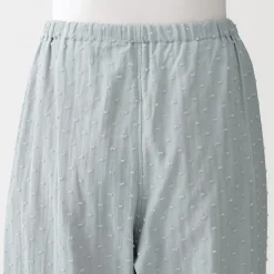 Sale Muji Pyjama en double gaze à pois dobby pour femme