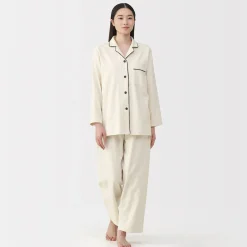 Best Muji Pyjama en flanelle sans couture latérale pour femme