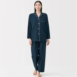 Best Muji Pyjama en flanelle sans couture latérale pour femme