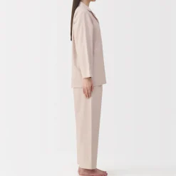 Best Muji Pyjama en flanelle sans couture latérale pour femme