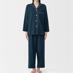 Best Muji Pyjama en flanelle sans couture latérale pour femme