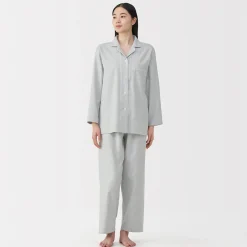 Best Muji Pyjama en flanelle sans couture latérale pour femme