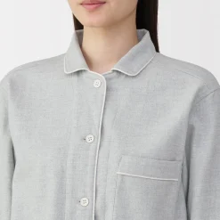 Best Muji Pyjama en flanelle sans couture latérale pour femme
