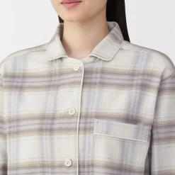 Best Muji Pyjama en flanelle sans couture latérale pour femme