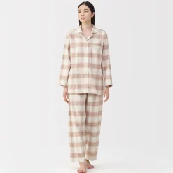 Best Muji Pyjama en flanelle sans couture latérale pour femme
