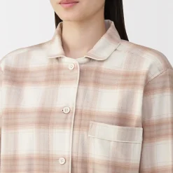 Best Muji Pyjama en flanelle sans couture latérale pour femme