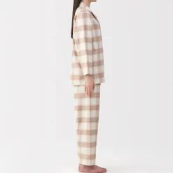 Best Muji Pyjama en flanelle sans couture latérale pour femme