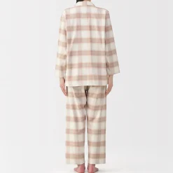 Best Muji Pyjama en flanelle sans couture latérale pour femme