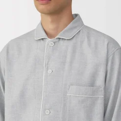 Online Muji Pyjama en flanelle sans couture latérale pour homme