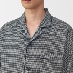 Online Muji Pyjama en flanelle sans couture latérale pour homme