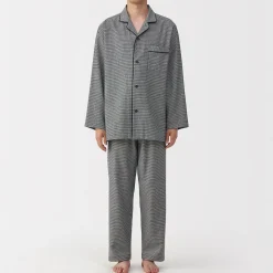Online Muji Pyjama en flanelle sans couture latérale pour homme
