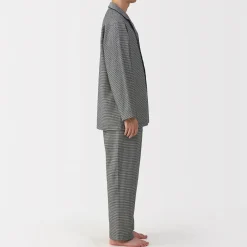 Online Muji Pyjama en flanelle sans couture latérale pour homme