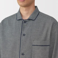 Online Muji Pyjama en flanelle sans couture latérale pour homme