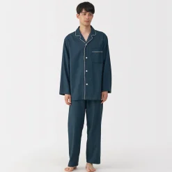 Online Muji Pyjama en flanelle sans couture latérale pour homme