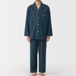 Online Muji Pyjama en flanelle sans couture latérale pour homme