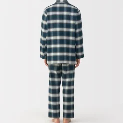 Online Muji Pyjama en flanelle sans couture latérale pour homme