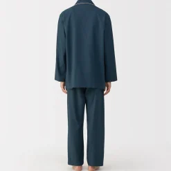 Online Muji Pyjama en flanelle sans couture latérale pour homme