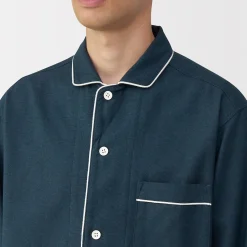 Online Muji Pyjama en flanelle sans couture latérale pour homme