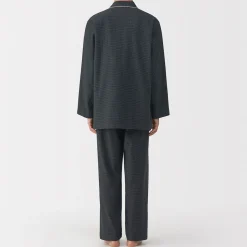 Online Muji Pyjama en flanelle sans couture latérale pour homme